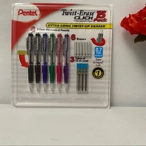 Pentel 15 pack twist-erase mechanical pencils, NWB